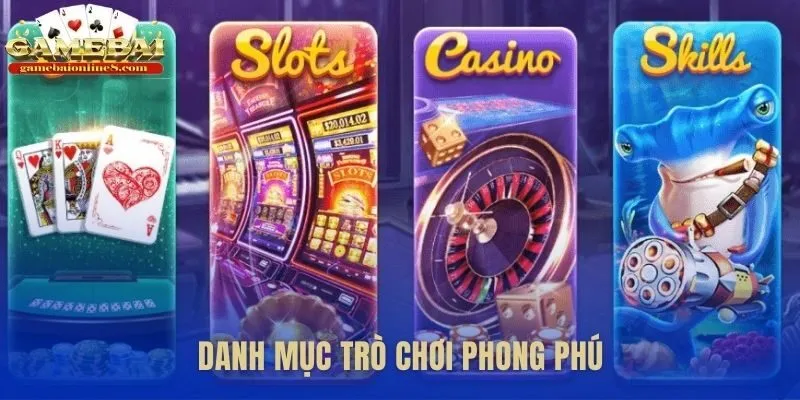 Sân chơi đánh bài hội tụ mọi game kinh điển