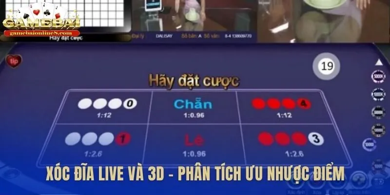 Ưu nhược điểm của xóc đĩa Live so với phiên bản 3D